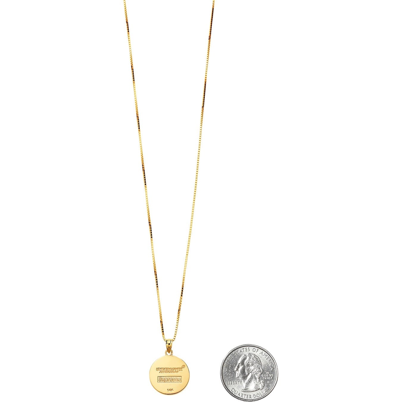 Supreme®/UNDERCOVER/Public Enemy 14K Gold Pendant view 3
